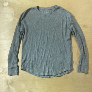 Time and Tru Gray Long Sleeve Tee Large (IG)